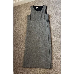 Women's Vintage Talbots Size 14 Dress Midi Side Buckles 100% Wool Wrap